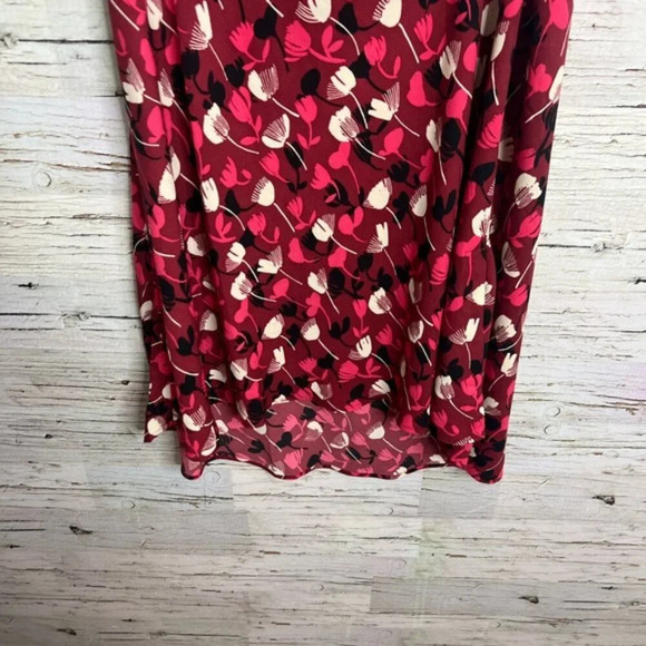 CAbi 4212 Corsage Floral Midi Skirt Size  8 NEW Wine Blossom Print - Picture 2 of 7